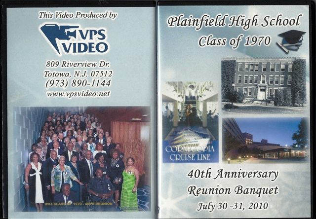 PHS Class of 1970 40th Anniversary Reunion DVD Cover.